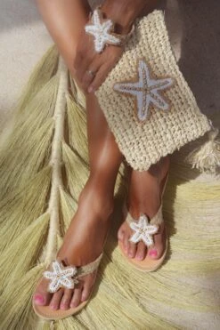 Hot Lava Slippers Starfish Mini Wit