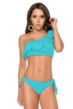Phax Turquoise One Shoulder Bikini