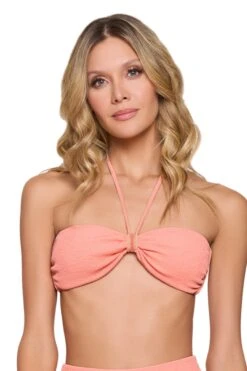 Cosita Linda Sunset Textuur Bandeau Bikini Top