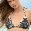 Pilyq Swim Gasparilla Geborduurde Triangel Bikini Top