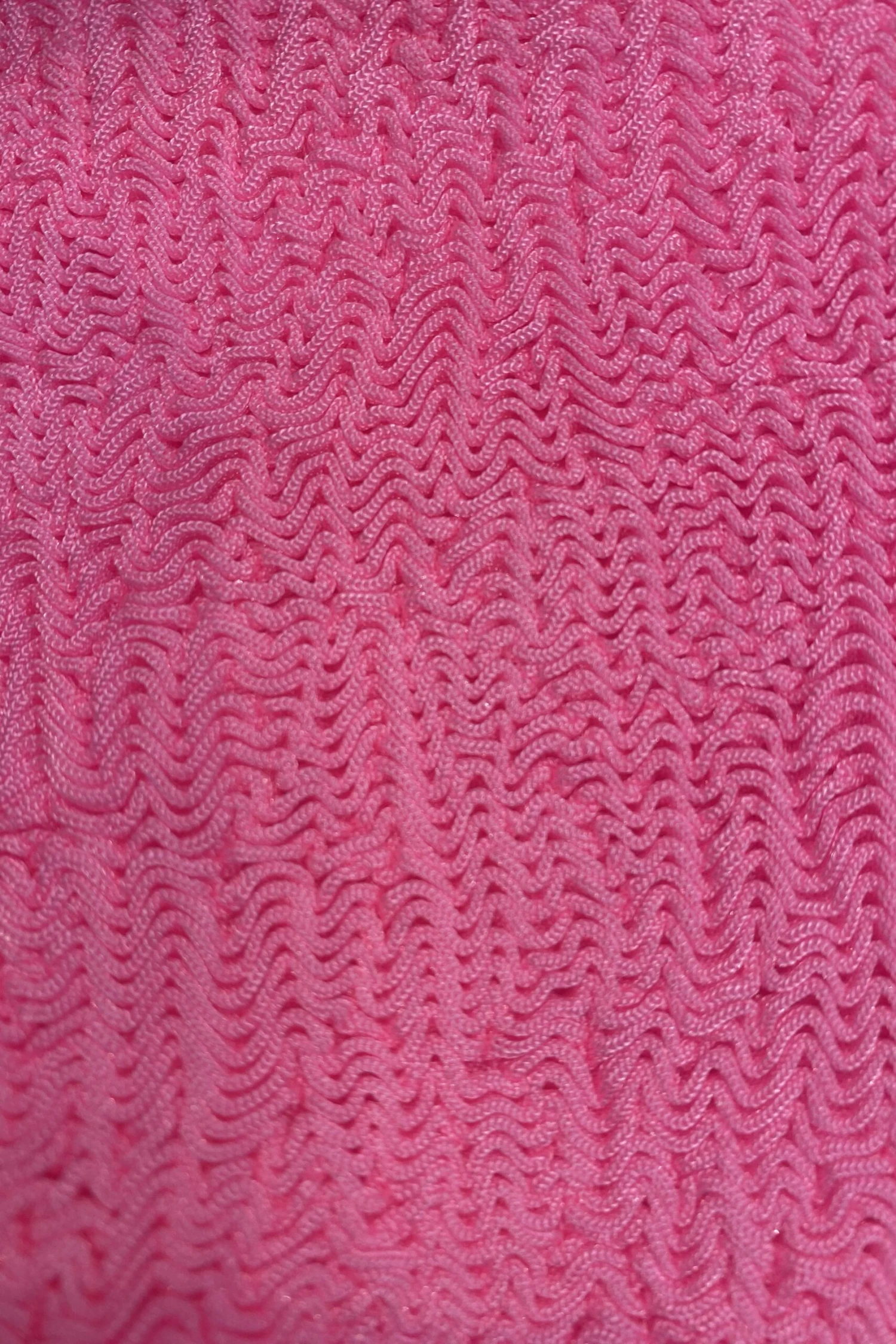 Paramidonna Geribbeld High Neck Badpak Neon Roos - Afbeelding 4